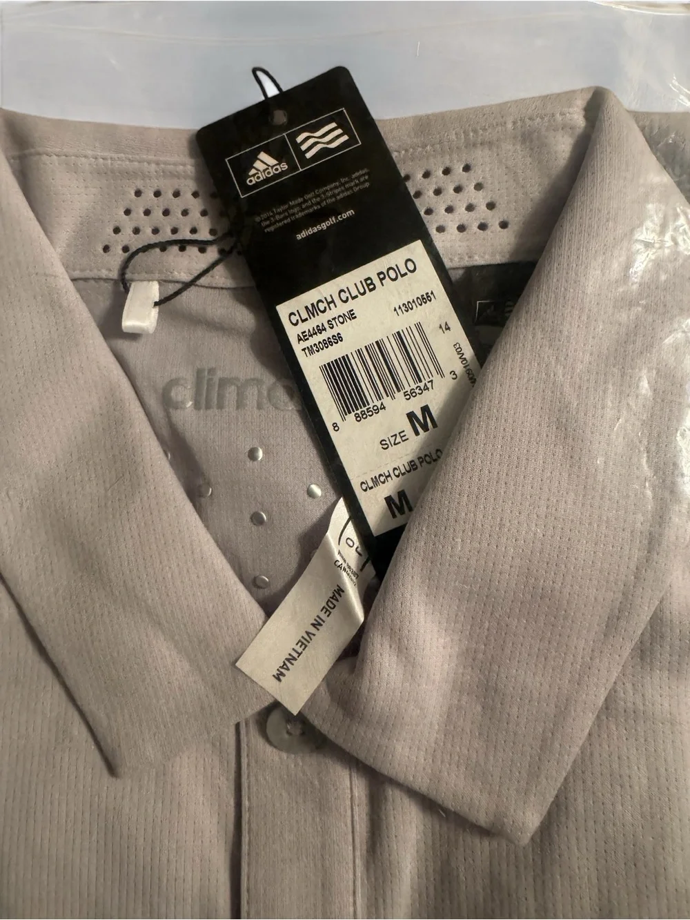 adidas Men’s Light Gray Polo Shirt